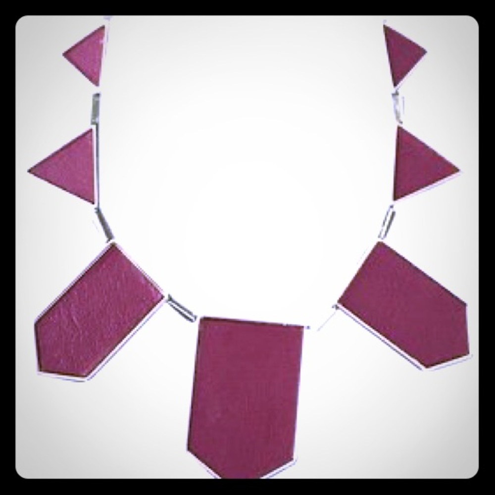 House of Harlow 1960 Red Leather with silver chain